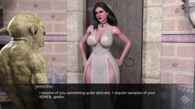 Lustful Gaming: Sexy Mistress Fucked by Her Goblin Slave