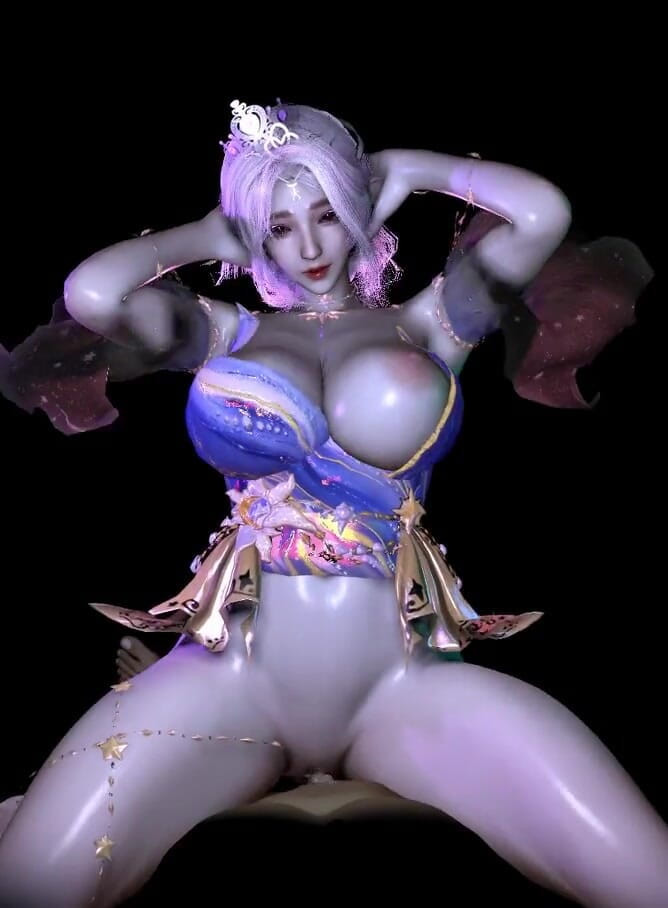 Why fuck so hard: Model cosplay panas bertetek besar 3D dikongkek begitu keras