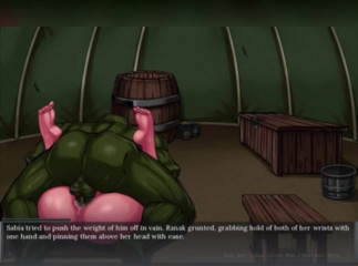 3DXXXTEEN2 Cartoon: Sabia boşalma ayini geçiriyor. 3 boyutlu porno çizgi film seks