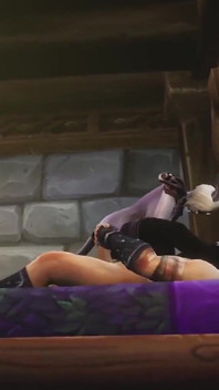 Draenei Has Some Bedroom Fun - Warcraft Porn Parody