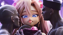 Total Sluts: Glücksstar Hentai Waifu: 20-jährige blonde-rosa Doppelschwanz-schlampe bettelt um Monsterschwanz im magischen...