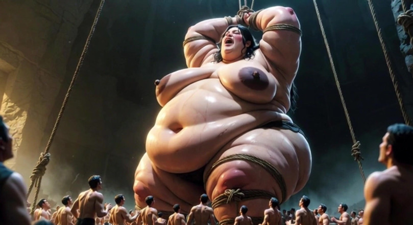 YOUR BEST FANTASY: Riesige sSBBW gefesselt auf dem bett - verzweifelt nach kleinen männern...