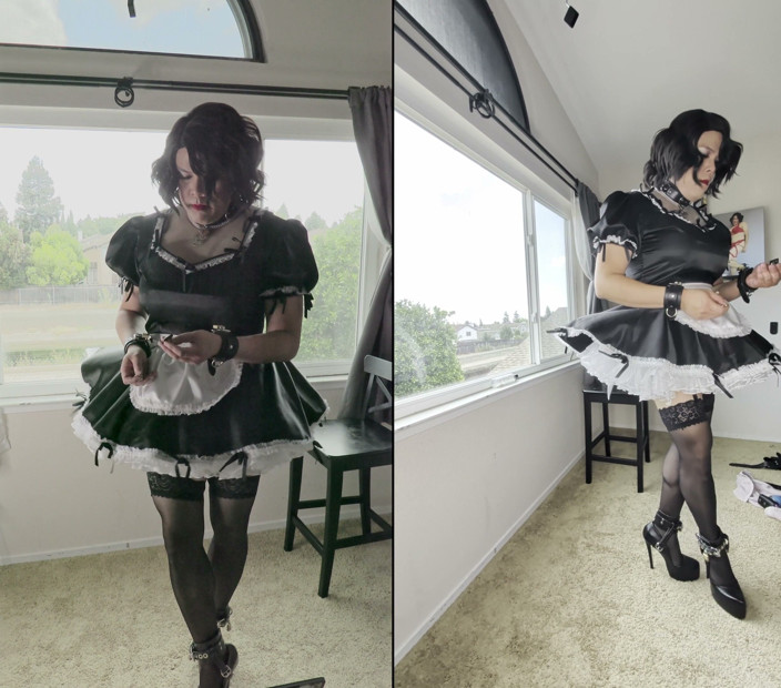 Sissy Candy: 娘娘腔女仆candy被拔下
