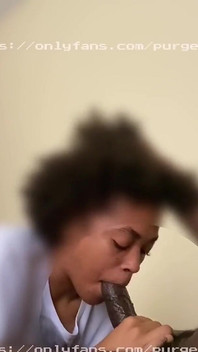 Lightskin German Girl Bed Head/sloppy Blowjob/swallow She Sucked the Cum Out of My Dick