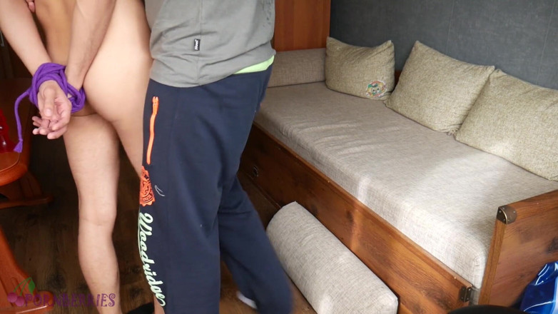Ethan Alex: Young guy convinced to ride a dildo and gets fucked...