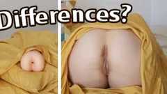 Ela teve uma idéia quando o pegou fodendo uma bunda de plástico