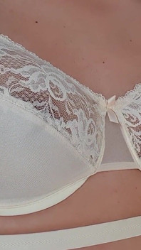 Vintage cross straps nylonová podprsenka