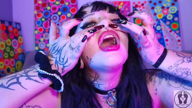 All You Can Fetish: Nariz fetiche deedeelove chica gótica de belleza