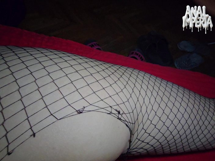 Anal Imperia: Sluty Sissy Wife in Fishnets Gets Cum Explosion in Anal...