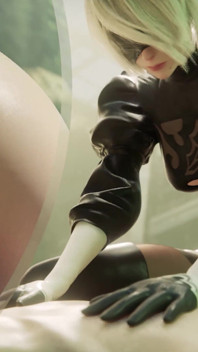 2b ตูดใหญ่เย็ดตูดคาวเกิร์ลหลังอมควยเลอะเทอะ - Nier Automata หนังโป๊ 3 มิติ