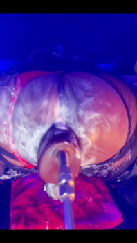 Nasty Creamy Bubble Butt Gaped and Fart Fucked on Sex Machine