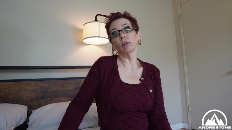 Andre Stone: Sexy Redhead GILF Tutor Ruby Lynne Distracts You From Studies