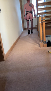 Ass Hooked Hobble Chained Nipple Clamped Walk