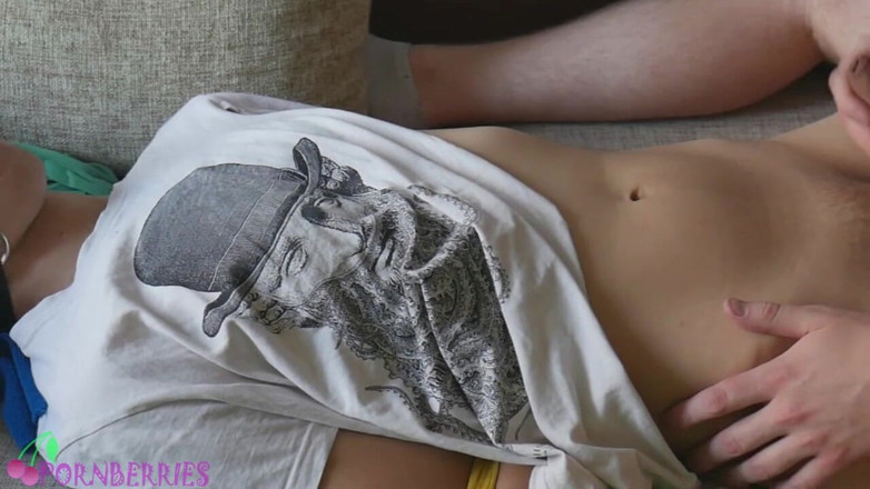 Ethan Alex: Sensual milking tied and gagged twink