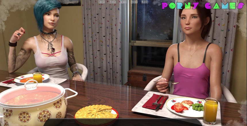 Porny Games: ハーフウェイハウス - ディナー (2)