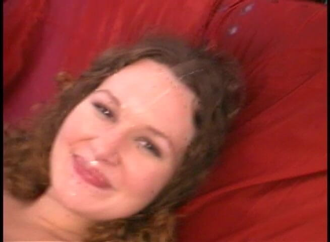 Radical: Busty brunette slut sucks cock and gets a massive facial