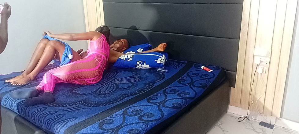 NATHANXBUSH: Bad Bitch in Pink Pantyhose Rides Huge Cock