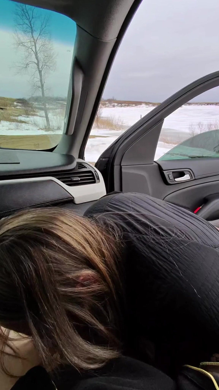 Mya Lane: Huge Boobs MILF Caught Fucking Driver Outside