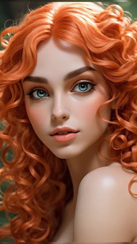 Lustrender presentazione della ragazza nuda in stile comico - sexy ai fantasy elfo figa e tette