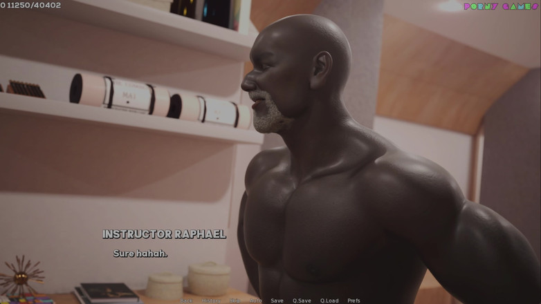 Porny Games: Bayang-bayang keinginan oleh Shamandev - Sebaik sahaja awak pergi hitam, awak...