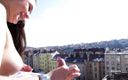 Andrea Dipre Channel: プラハの屋根の上でアンドレア・ディプレ屋外フェラチオ