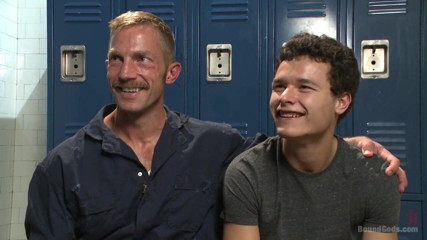 Bound gods: The Creepy Handyman Ties His New up and Fucks Him...