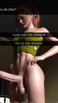 Futa Breeding Agency - sending a dick pic to her and masturbating in the shower