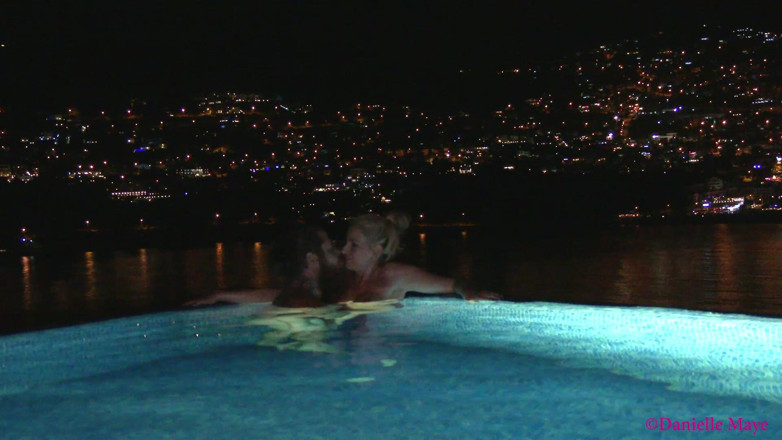 DanielleMaye: Couple Go for Late Skinny Dip Fondle