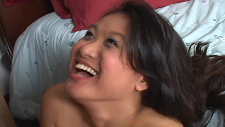 Black Sinner: Cum in mouth for the Asian brunette after she sucked...