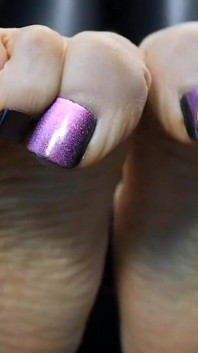 Mesmerizing Iridescent Nails Arabian Foot Worship