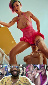 Tight Pussy Judy Gets Dildo’d by Panam’s Mouth as She Rides a Hard Thicc Dildo