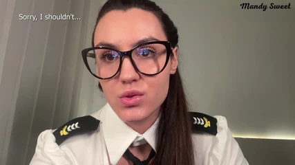 Mandy Sweet studio: Naughty Flight Attendant Offers a Special Service to Keep You...