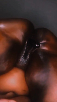 Oiled BBW Ass Spreading and Masturbation