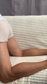 Fantastisk avsugning från en sexig blondin