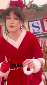 Trans Stepmother Prepares the Christmas Sissy Gangbang