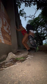 Trans Woman Has Sex in the Street with a Cheating Married Man.