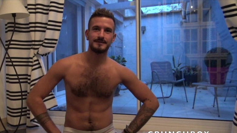 Hot bareback session studio: Slut Creampied by His Friend Big Dick