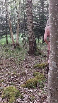 Granny Is Horny and Goes Into the Woods!