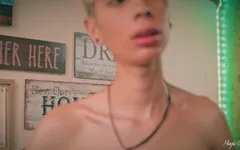 Hot Slim Twink Magic C Jerking His Big Twink Cock Lots of Thick Cum and Tasty Precum Here