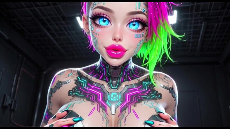 Hot girl dancing: Cute Sexy Talk and Boobs, Ai Animation