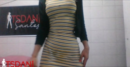 Tsdanisantos1: Seksowna i uwodzicielska Daniela Santos tańczy, a następnie ma orgazm.