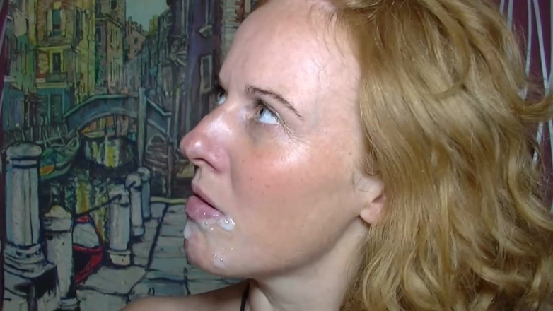 German amateur - 100% German hardcore videos: Busty chick loves the taste of hot load after getting...