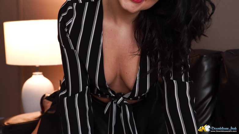 DownblouseJerk: Pik en sperma - Joi