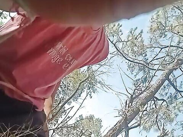 Sonia caught me while masturbating in the pleasant forest then called me to leave (Gangbang gay)