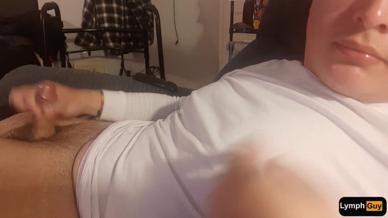Lymph Guy: Playing with My Nipples Makes Me Horny