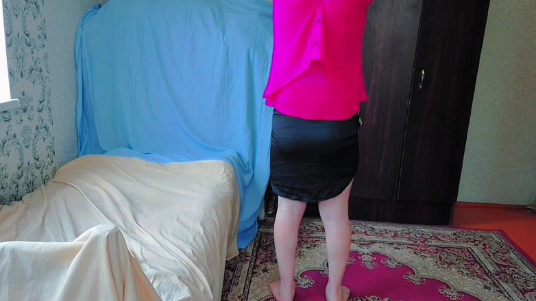 Kitty_Cross: Crossdresser yang tidak dapat ditahan perlahan-lambat bermain dengan rambut cantik...