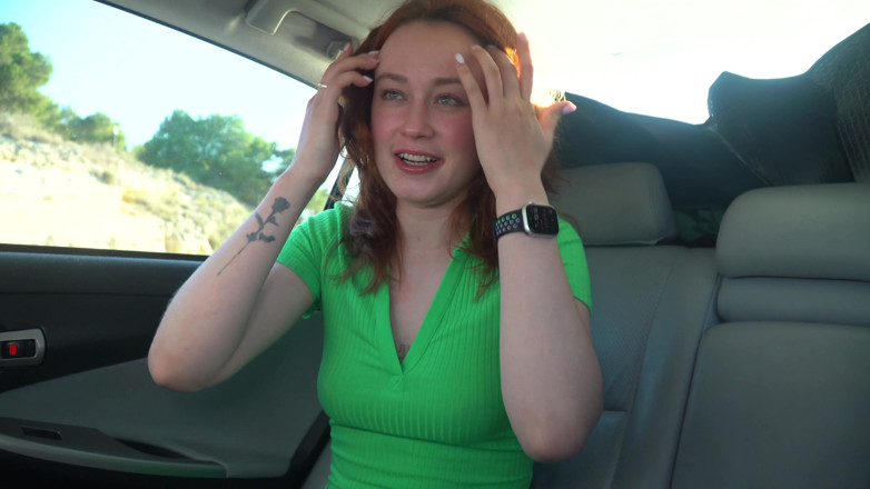 Sheryl X Sinclair: Redhaired Girl Made Mess After Solo Sex in Car