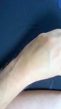 Another View of My Jerking My Smooth Cock