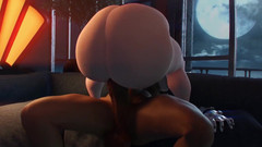 Velvixian3Futanari: Mei Menunggang Keras Futa Symmetra, overwatch, Futa Shemale