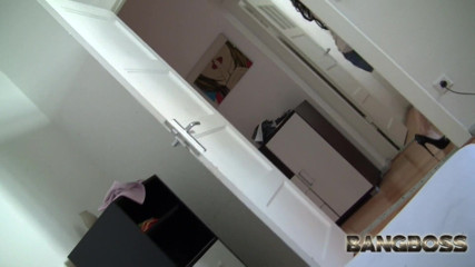 BANG-BOSS: Miniskirt Slut fucked hard - She swallows my tasty boss cum